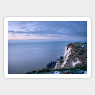 View over Beachy Head at sunrise in January Sticker